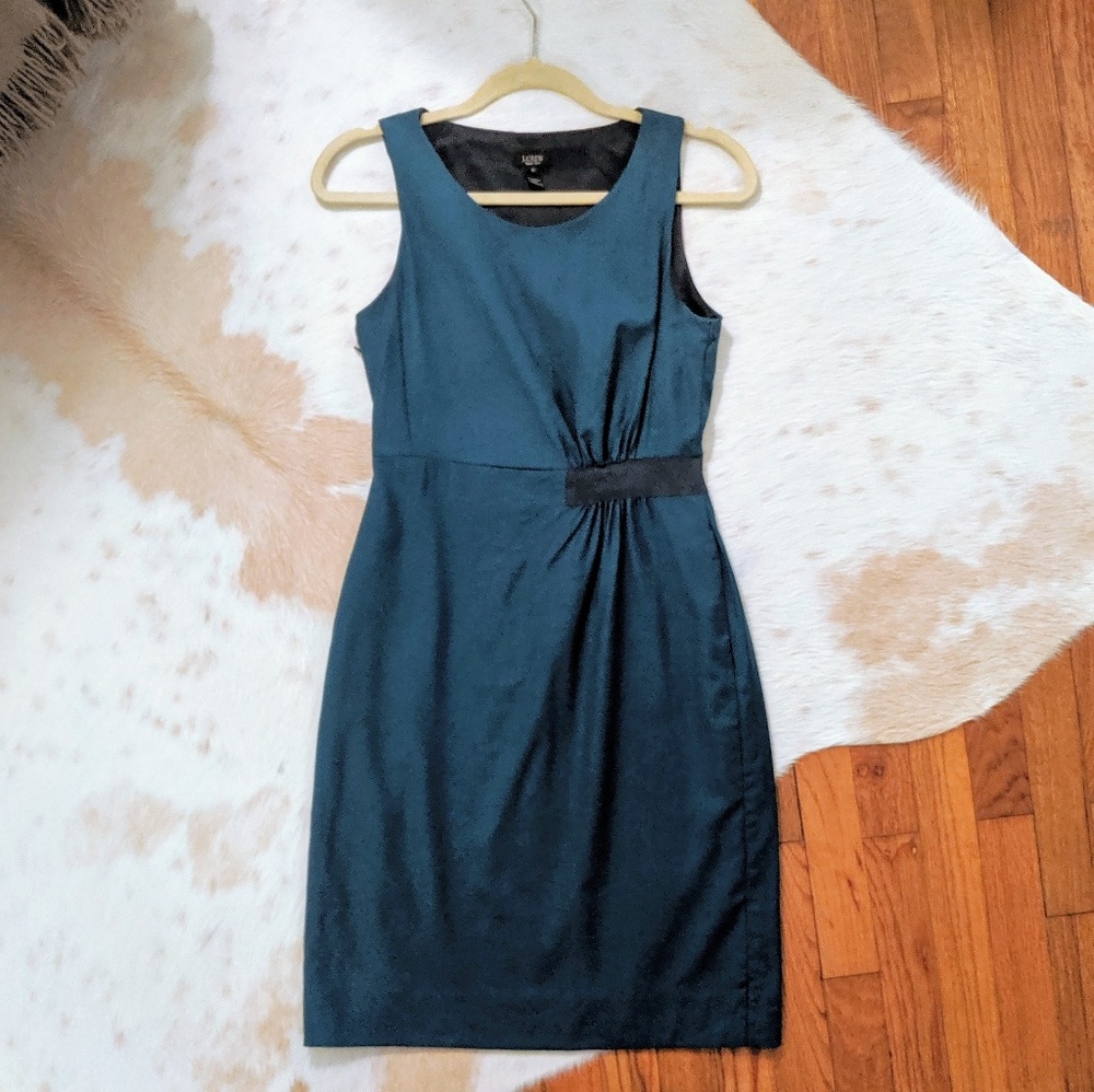 Emerald Green J. Crew Super 120's Wool Dress